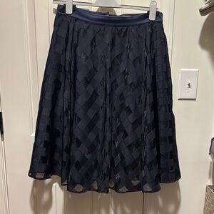 Etcetera Navy blue Flowy A-Line Skirt